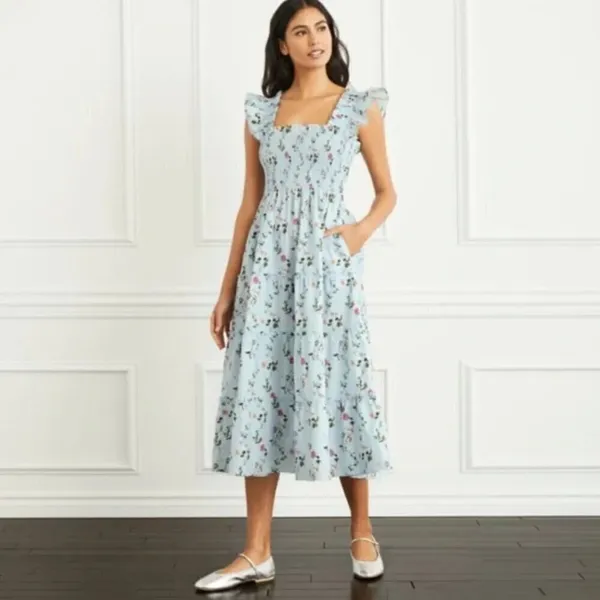 💕HILL HOUSE HOME💕 The Ellie Nap Dress ~ Pond Floral Print XS - Image 11