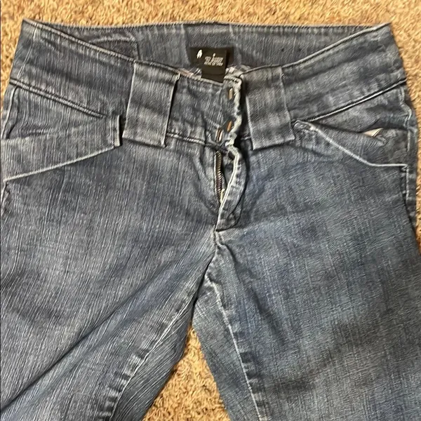 Allen B. By Allen Schwartz Blue Flare Wide Leg Jeans - Image 2