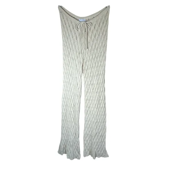 SNDYS Claire Pants in Natural XX-Small New Womens Cream Crochet Coverup - Image 5