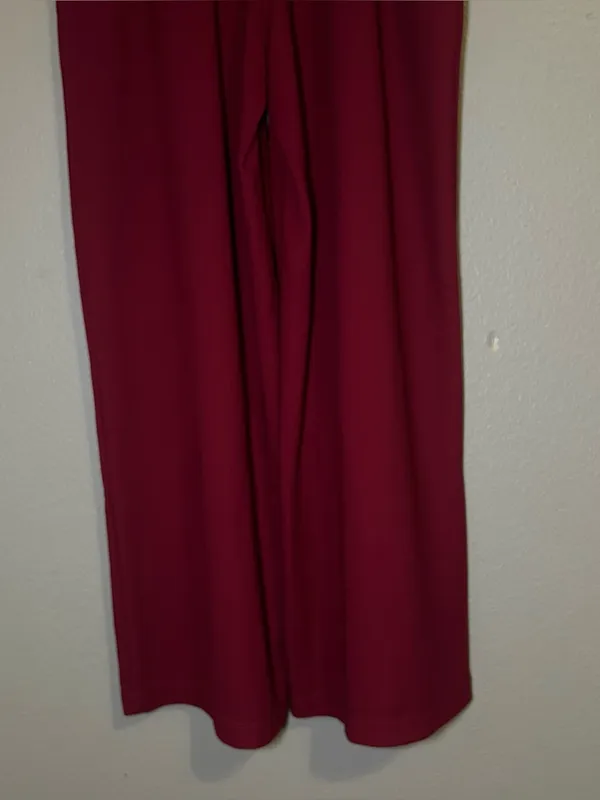 Halara High Waisted Pocket Wide Leg Waffle Knit Work Pants Womens Size XS Petite - Image 9