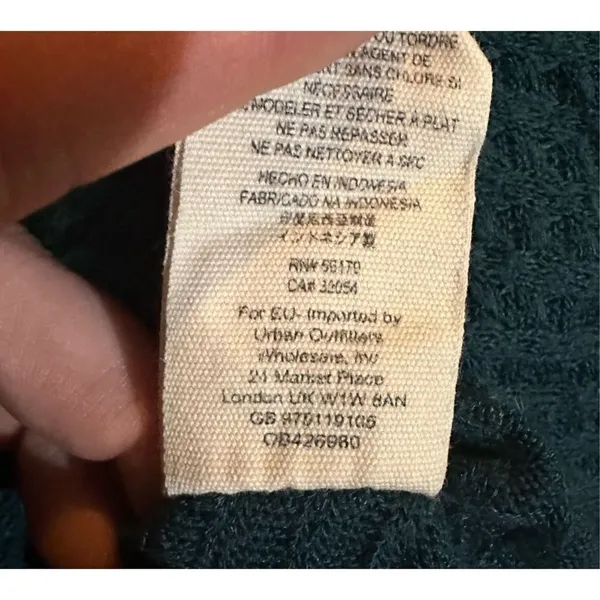 Free People‎ Ventura Waffle Knit Thermal Top Scoop Neck Waterfall High Low Small - Image 9