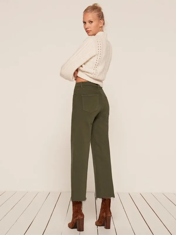 Reformation Emma High-Rise Wide-Leg Jeans - Image 4