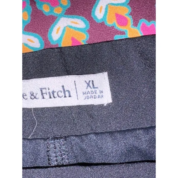 Abercrombie & Fitch Black Athletic Skort XL Mini Skirt Built-in Shorts Side Slit - Image 5