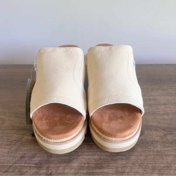 TOMS NEW Women's Adria Platform Slide Sandals Size 8.5 - Image 3