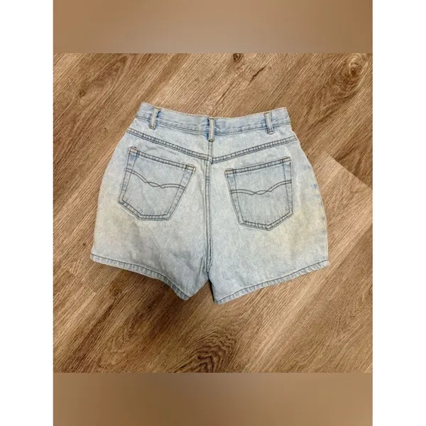 Vintage Bugle Boy Denim Button Fly Shorts J4 - Image 5