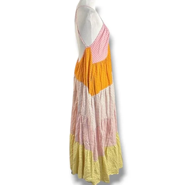 Free People Bohemian Beach Summer What Love Is Maxi Dress Size Medium Sundress - Image 12