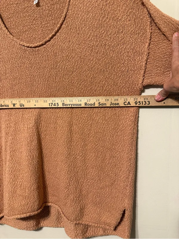 aerie Lightweight Scoop Neck Sweater - Terracotta - Image 5