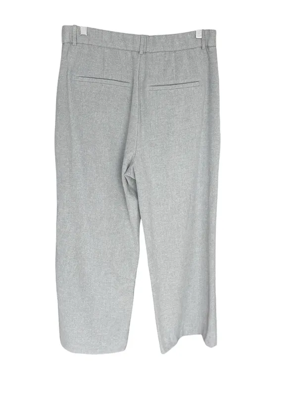 Abercrombie - Sloane Tailored Trousers Gray Wide Leg Sz 14 - Image 4
