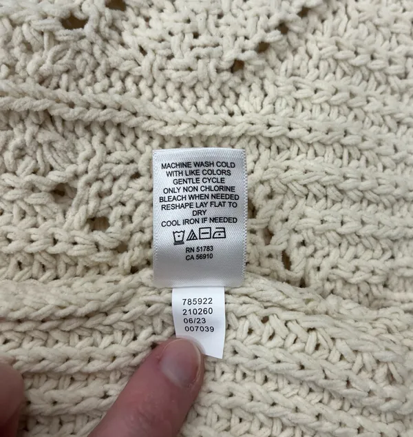 Maurice's 🎞️ Cream Cable Knit Crewneck Sweater in Women’s Sm - Image 7