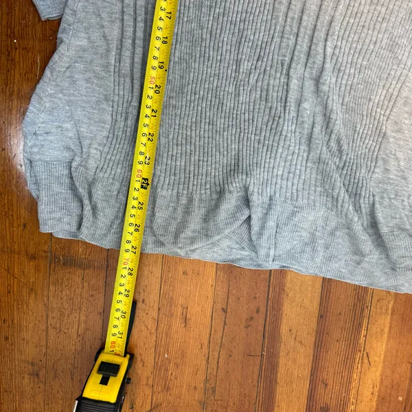 Apt. 9 Light Gray Ribbed Turtleneck Long-Sleeve Dress - Image 7