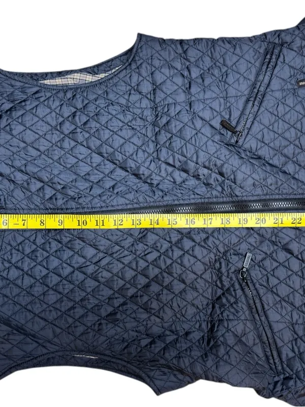 Barbour Navy Quilted Gilet Vest Size 14 Flyweight Diamond Quilt Tailored Class - Image 12