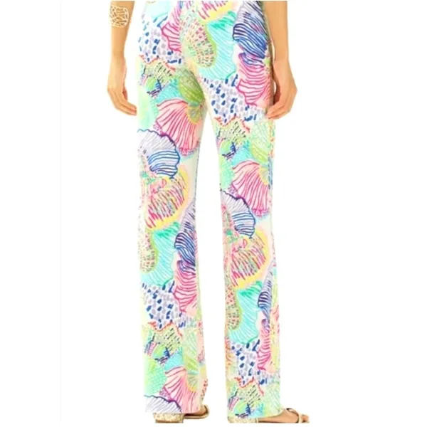 Lilly Pulitzer Georgia May Palazzo Pants Women M Multi Roar Of The‎ Seas Coastal - Image 3