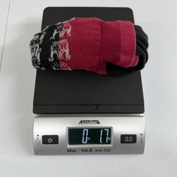 Women's red snowflake stretch‎ knit tall crew socks accessories casual one size - Image 4
