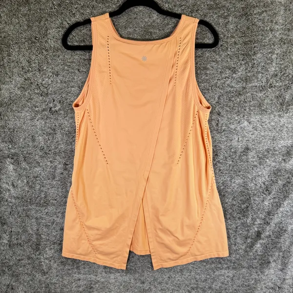 Athleta Foothill Seamless Tank Women's Large Orange - Image 7