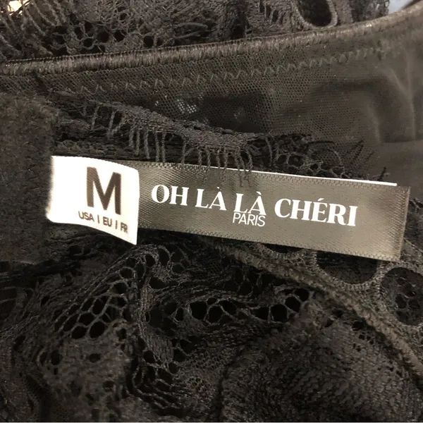Oh La La Cheri Adelynn Lace Thong Teddy Bodysuit Medium NWT - Image 9