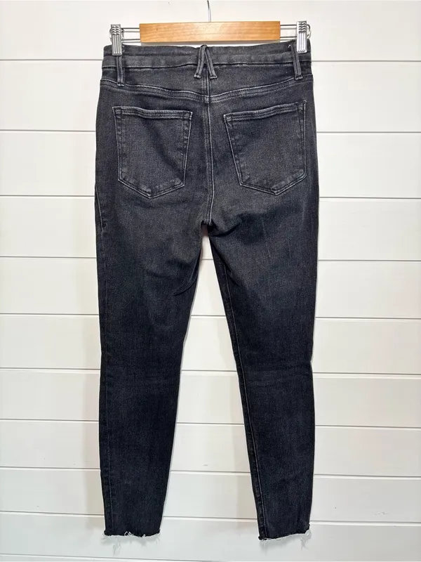 Good American Black Skinny High-Rise Jeans Size 6/28 - Image 3