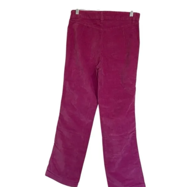 NWOT Free People High Time Velvet Kick Flare Pants In Very Berry SZ-0 - Image 8
