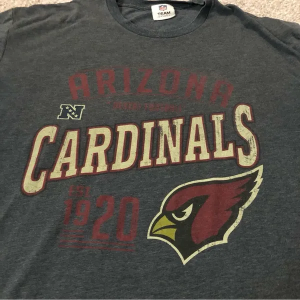 NFL Arizona Cardinals Football Shirt‎ Grey XL - Image 4