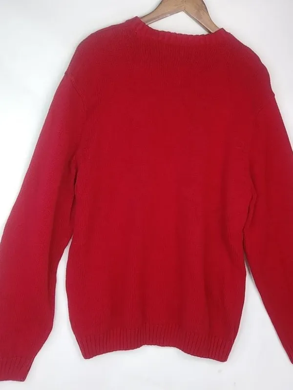 Ralph Lauren Chaps Red Pullover Sweater L - Image 2