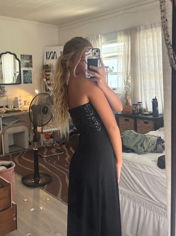 Long Black Dress - Image 4