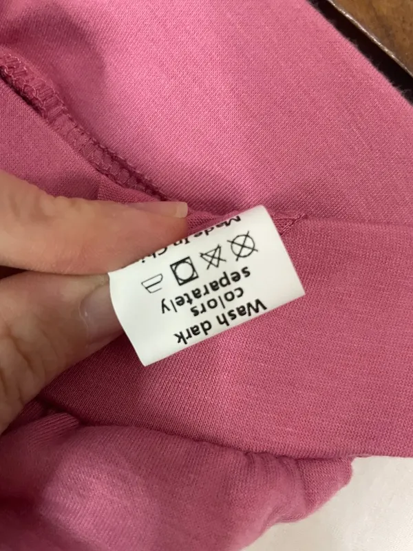 Hujkey Women's Pink Wide Leg Lounge Pants Size M High Rise Stretch Pockets NWT - Image 6