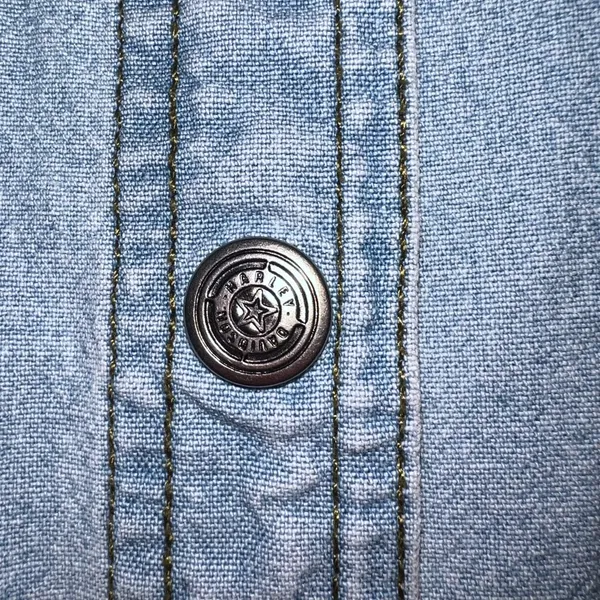 Harley-Davidson Denim Vest | Y2K Vintage |‎ Size M - Image 6
