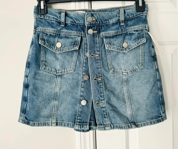 Anthropologie Pilcro Country Denim Skorts, Size 26 - Image 7