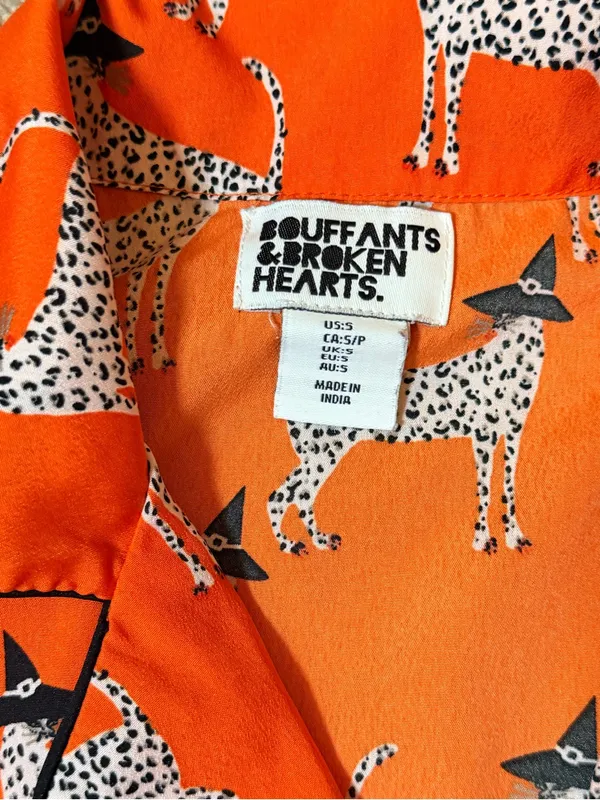 🎃🐆 Bouffants & Broken Hearts Halloween PJ Set — Size Small - Image 13