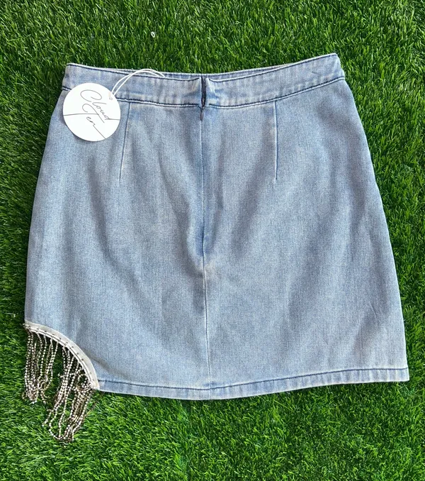 Cloud Ten Denim Mini Skirt  - Image 2