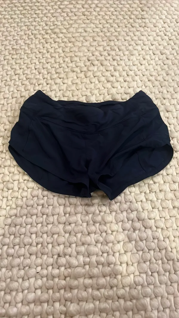 Navy Lululemon Speed Up Shorts 2.5" - Image 3