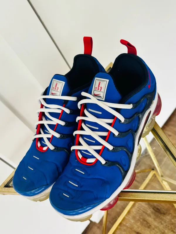 Nike Air Vapormax Plus Racer Blue/University Red-obsidian-white size 8M 9.5W - Image 3
