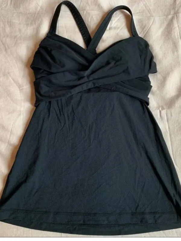 Lululemon Wrap It Up Black Twist-Front Tank Top - Image 3