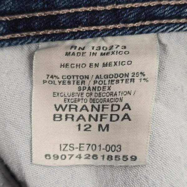 Wrangler Blue Straight Western Womens Classic Regular Denim Pants Jeans 12M‎ - Image 8