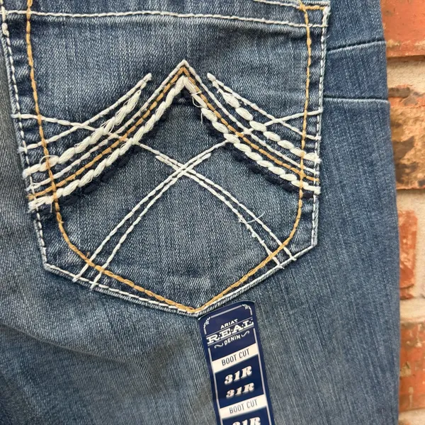 Ariat Womens Rainstorm Mid Rise Bootcut Jeans NEW Size 31 R 10016202 Stretch - Image 6
