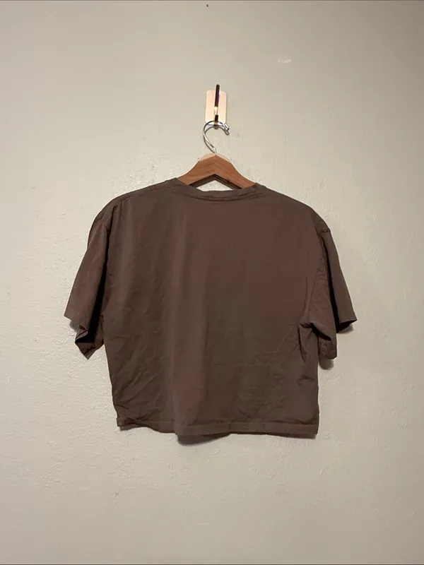 Athleta True Cotton Crop Tee Clay Size Medium - Image 5