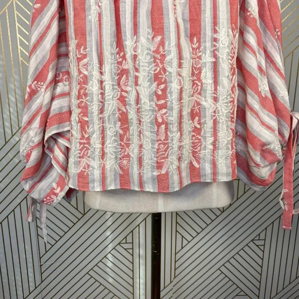 Misa Los Angeles Adeli Off the Shoulder Top‎ Stripe - Image 3