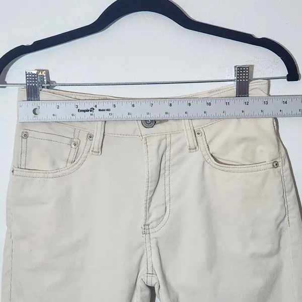 Moussy Vintage Cream Corduroy Skinny Pants Size 25 - Image 7