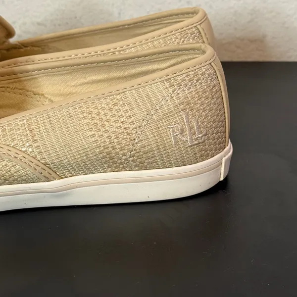 Ralph Lauren Womens Slip on Sneakers Size 7.5 RL Logo Preppy Nautical Minimalist - Image 5