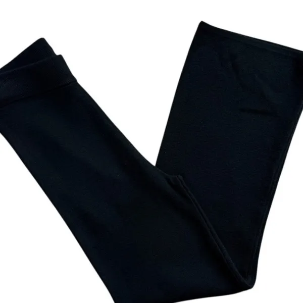 Old Navy NWT Elevated Comfo Wide Leg Sweater Pants Small Black Knit Lounge - Image 3