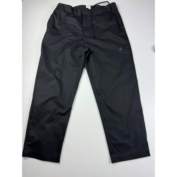 Nike Woven Pants Drawstring Waist Lightweight Black Trousers‎ Size 34 - Image 2