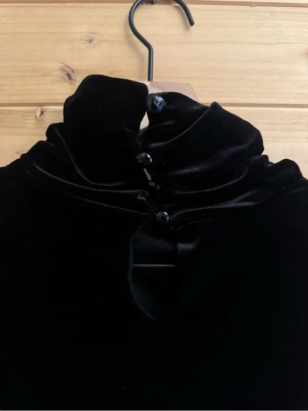 Lauren Ralph Lauren Medium Sleeveless Velvet Cowlneck Turtleneck Blouse Top - Image 7