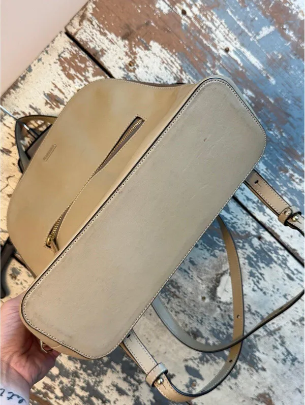 Brahmin Felicity Sand Topsail Backpack Smooth Leather Quiet Luxury bag purse - Image 5