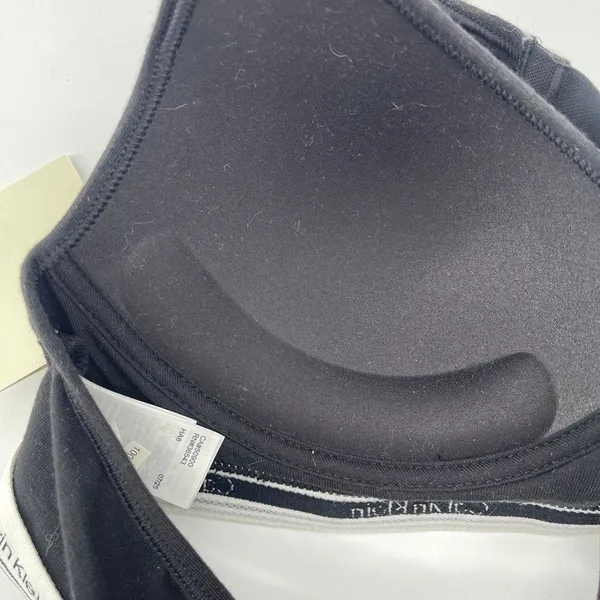 Calvin Klein Black Wireless Logo Band Bra - Image 10