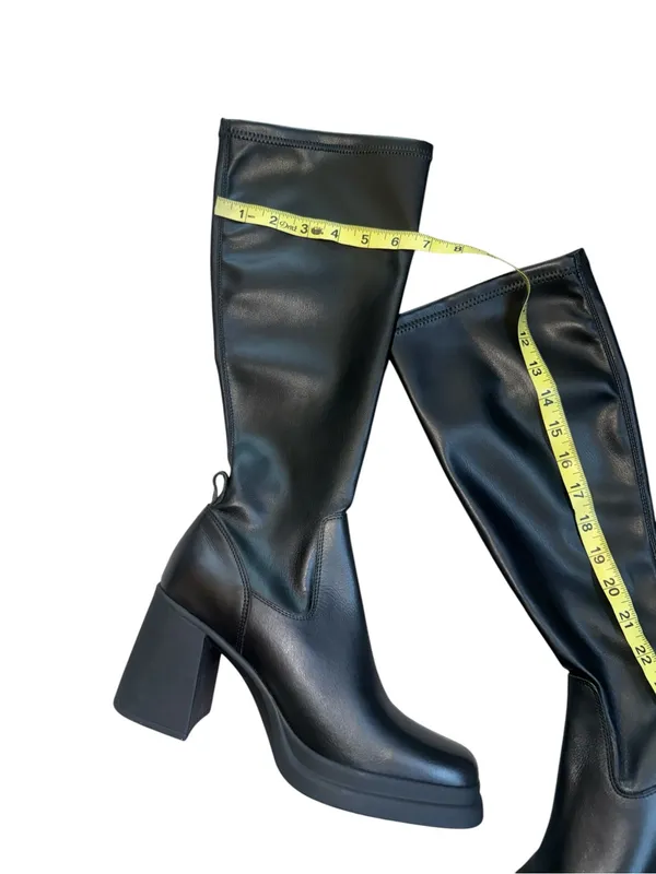 NEW Steve Madden Zenovia Black Tall Boot Y2K - Image 5