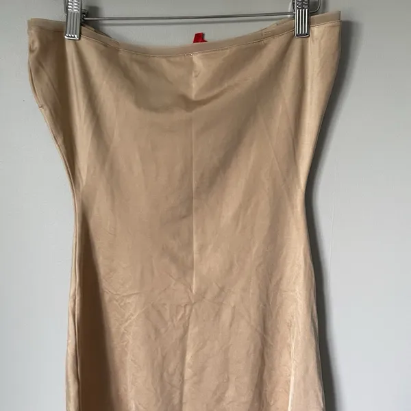 Spanx Strapless Body Shapewear Dress Nude Tan Tummy Control Women's Size Large - Image 4