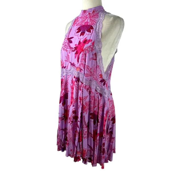 Intimately Free People She Moves Chemise High Neck Mini Dress Size XS - Image 10