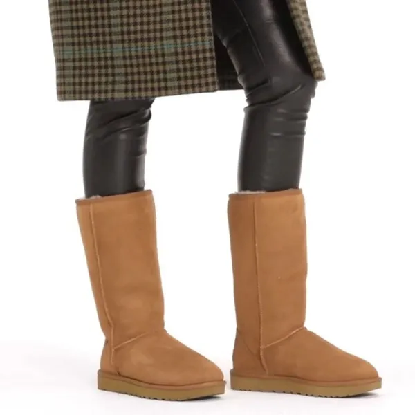 UGG Classic Chestnut Brown Boots Size 5 Genuine Leather/Sheepskin - Image 14