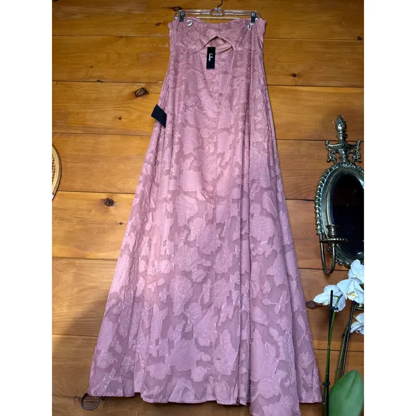 Lulus Garden of Romance Rusty Rose Burnout Maxi Dress Gala Cruise - Large - Image 5