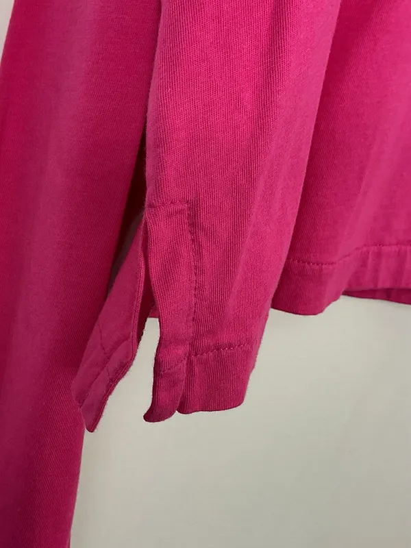 Beach Riot Pink Long Sleeve Crop Top Womens Size Medium - Image 2