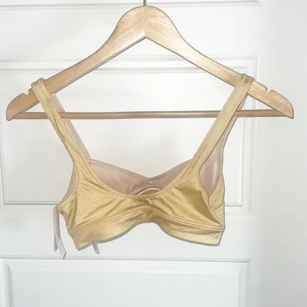 Victoria's Secret NWT Gold Swim TopXS - Image 2